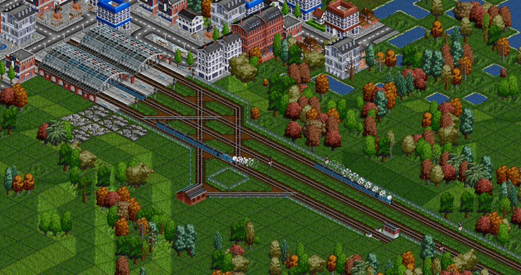A terminus station with a depot and wye