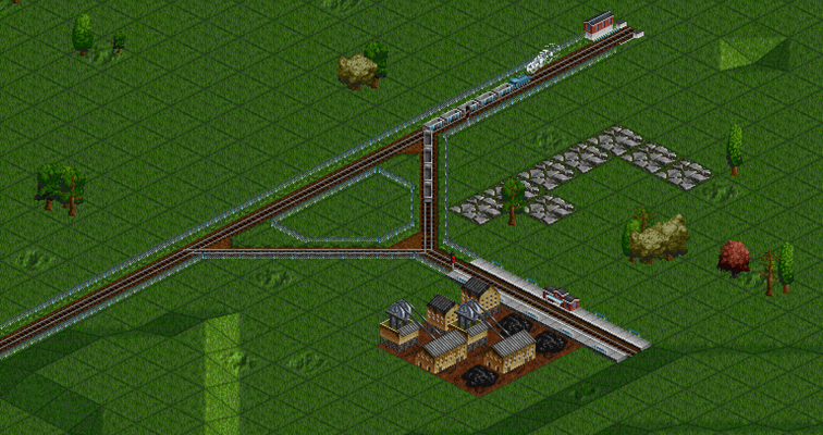 A wye with a station